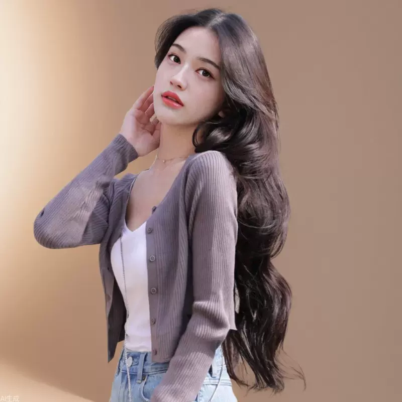 抖音带货假发女长卷发网红气质修脸中分大波浪仿真发丝全头套现货