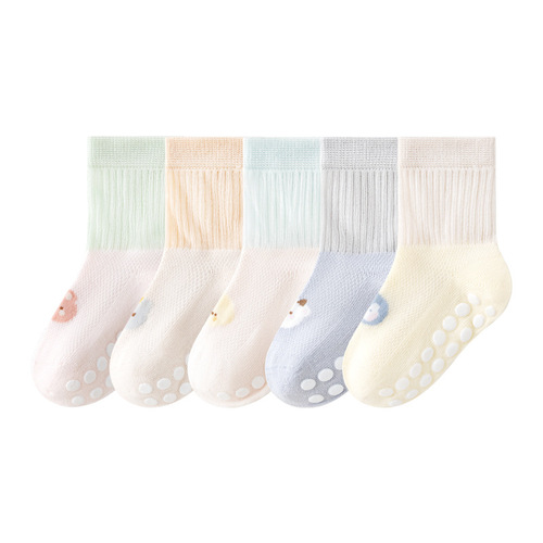 Baby Floor Socks Summer Thin Mesh Grade A Newborn Girls and Boys Children Toddler Non-Slip Baby Socks