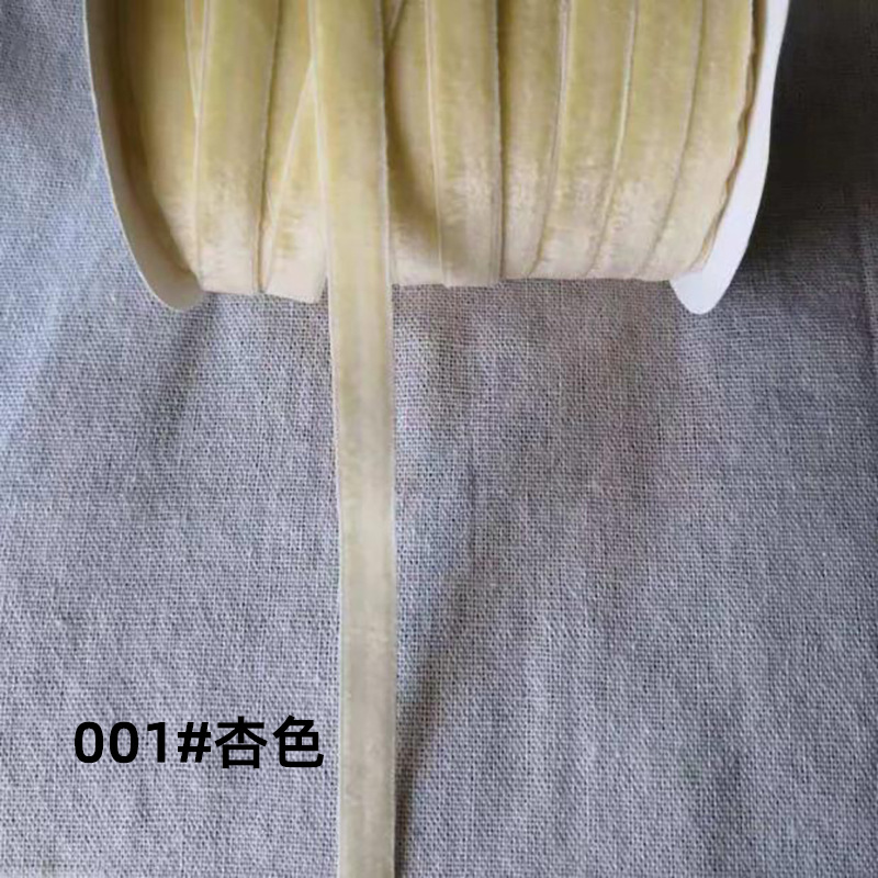 Nylon no elástico cinta de terciopelo de color cinta de terciopelo flocado cinta de tela cinta de lana arco ropa de bricolaje