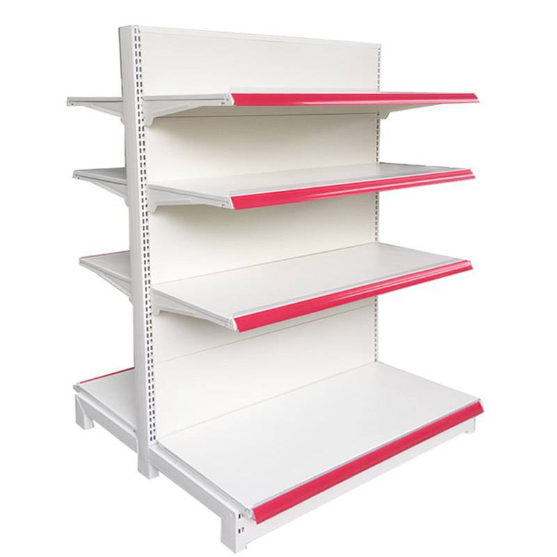 Venta directa de fábrica tablero trasero plano personalizado estante de tablero de agujero centro comercial estante de supermercado productos de exhibición tienda de conveniencia de un solo lado
