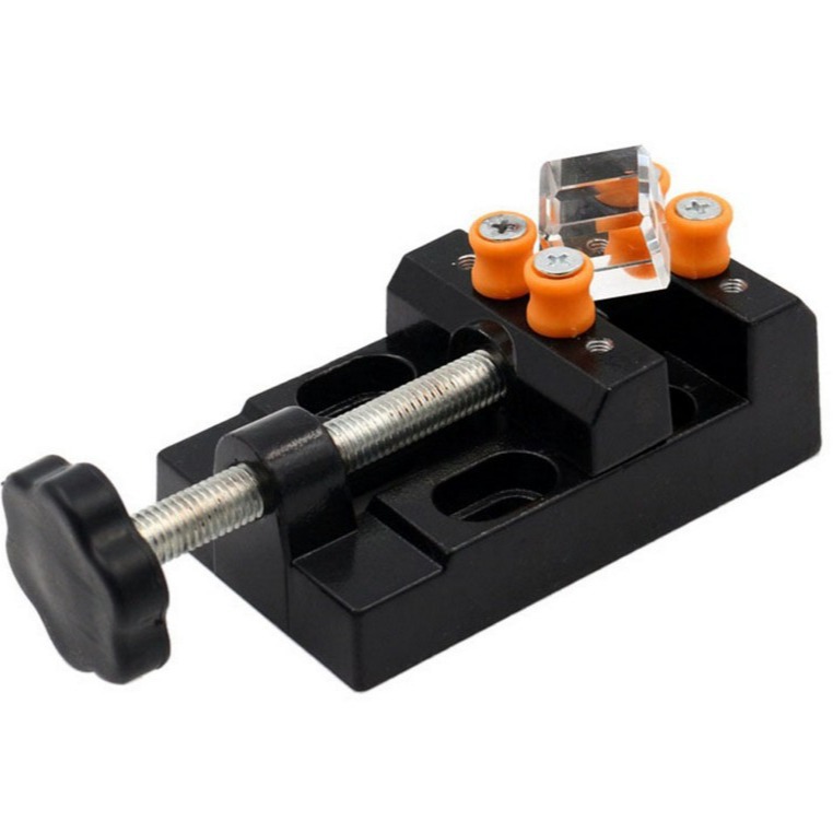 八孔台钳 铝合金核桃夹 平口钳橄榄菩提佛珠夹具钟表固定夹床印床