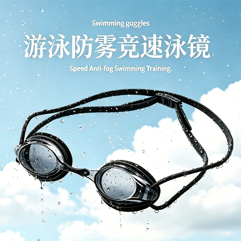 Gafas de Natación de Competencia de PC Antiempañante e Impermeable para Natación