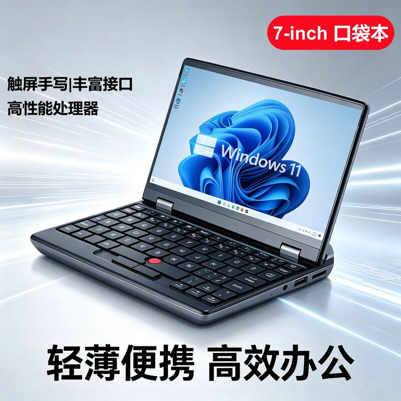 Brand New 7inch Touchscreen Handwriting N95 Compact Lightweight Portable Pocket-Sized Win11 Laptop Office Notebook