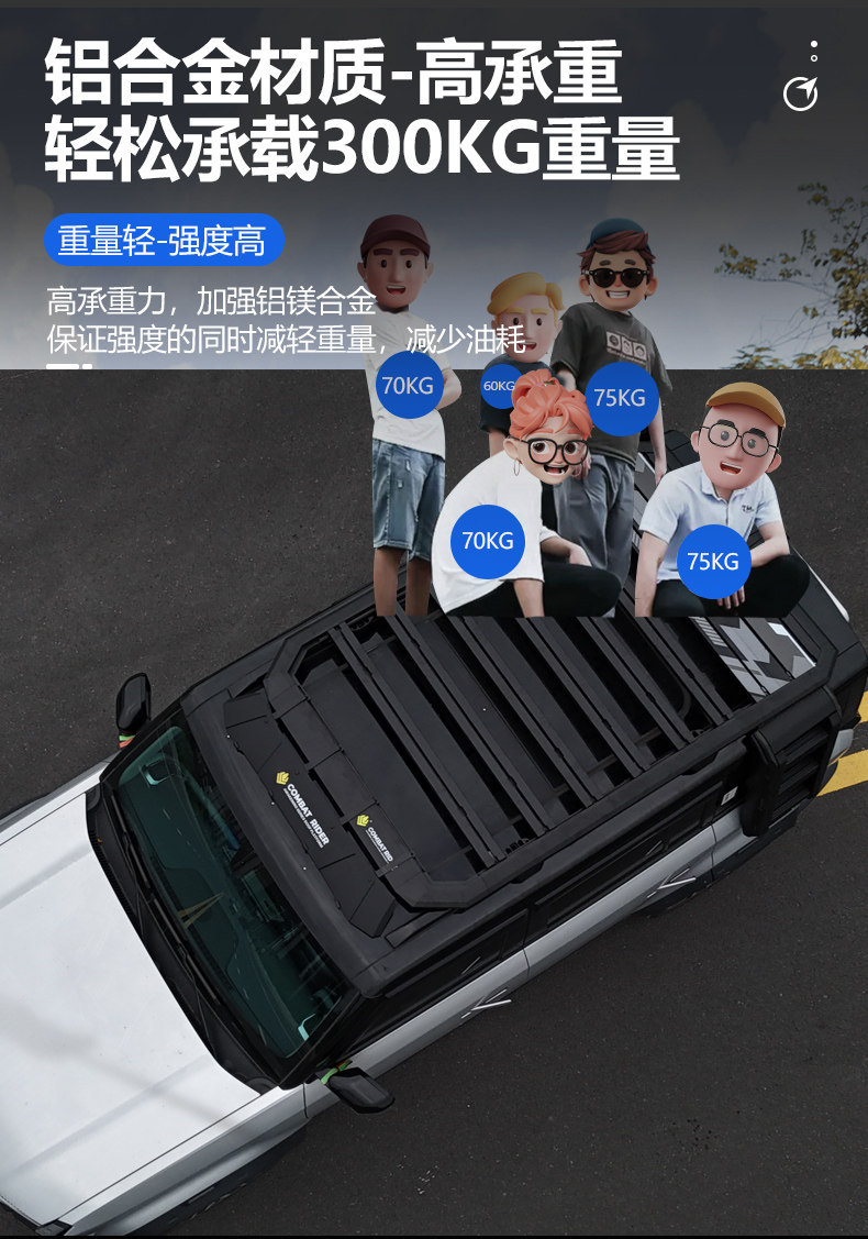 Suitable for Chery Icar03 Outdoor Camping Roof Expansion Explorer Roof Rack Canopy Side Tent Ladder