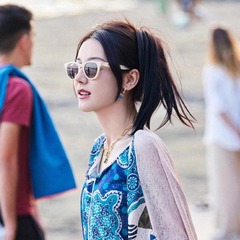 迪麗熱巴同款貓眼墨鏡女板材白框復古韓系ins風Lowry2022太陽鏡男