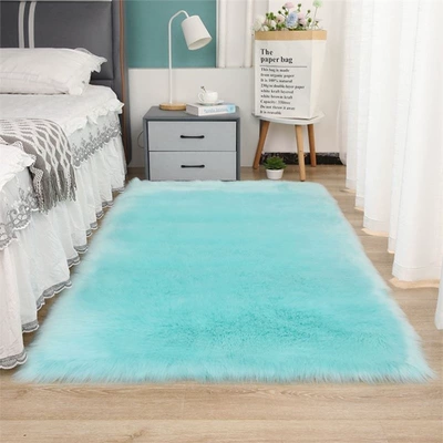 Cut, Wabi-Sabi Style Carpet, Light | Car Carpet - sky-blue-40x150-plus-velvet-and-thickening