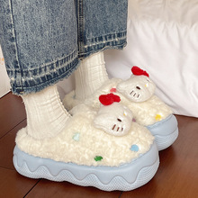2025新款卡通可爱棉拖鞋外穿室内地板防滑保暖静音厚底舒适爆款