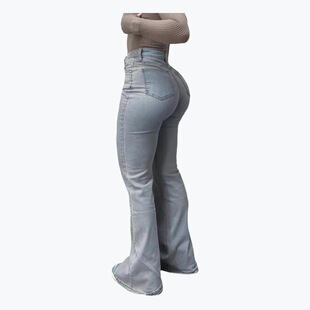 S 79705 High Waist Flared Jeans Street Style ��������ţ��ѝ