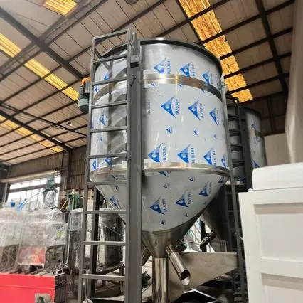 Спотовая скидка 1 тонна пластиковая сушилка из нержавеющей стали высокоскоростной спиральный смеситель PP гранулы большой гомогенизированный резервуар