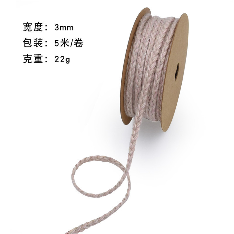 Nuevo cactus transfronterizo impresión de tortuga hoja de algodón cinta jardinería en maceta decoración doméstica DIY cuerda de madera de algodón