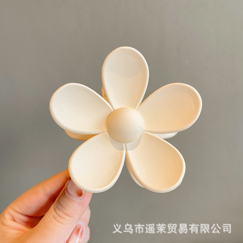咖色磨砂抓夹女2025年新款发夹后脑勺大号发量多鲨鱼夹子发卡头饰|undefined