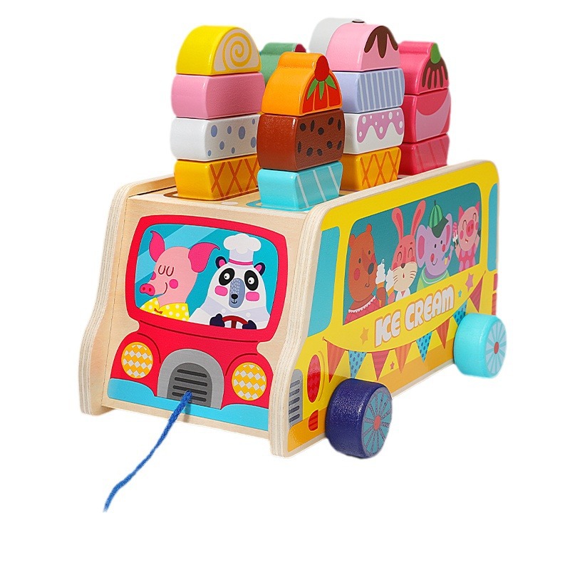 Bebé bloques de construcción juguetes bebé niños y niñas inteligencia cerebro entrenamiento 0-1-2 años de edad 3 madera ensamblada educación de la primera infancia