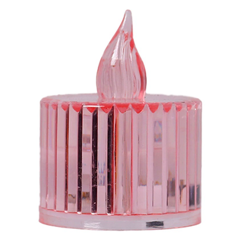 Прозрачная хрустальная свеча, светодиодная цифровая свеча, маленькая чайная свеча, предложение, декоративный светильник, подарок на день рождения, акриловая свеча