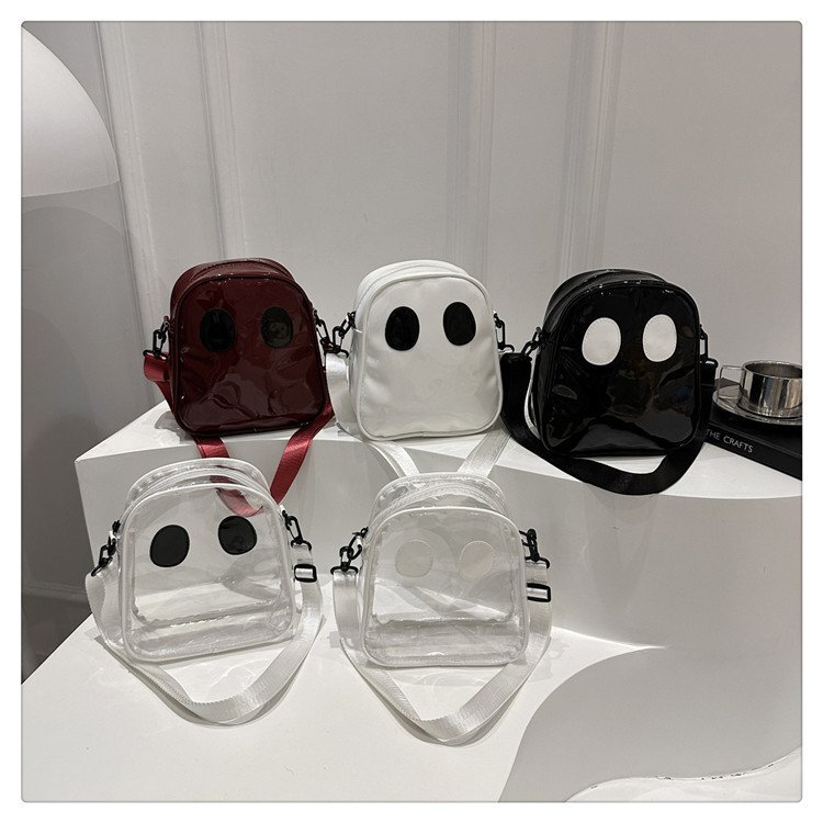 2025 New European and American Fashion Quirky Personality Fun Cute Devil Ghost Color-Blocking Trendy Pu Small Bag for Women 2025 New European and American Fashion Quirky Personality Fun Cute Devil Ghost Color-Blocking Trendy Pu Small Bag for Women