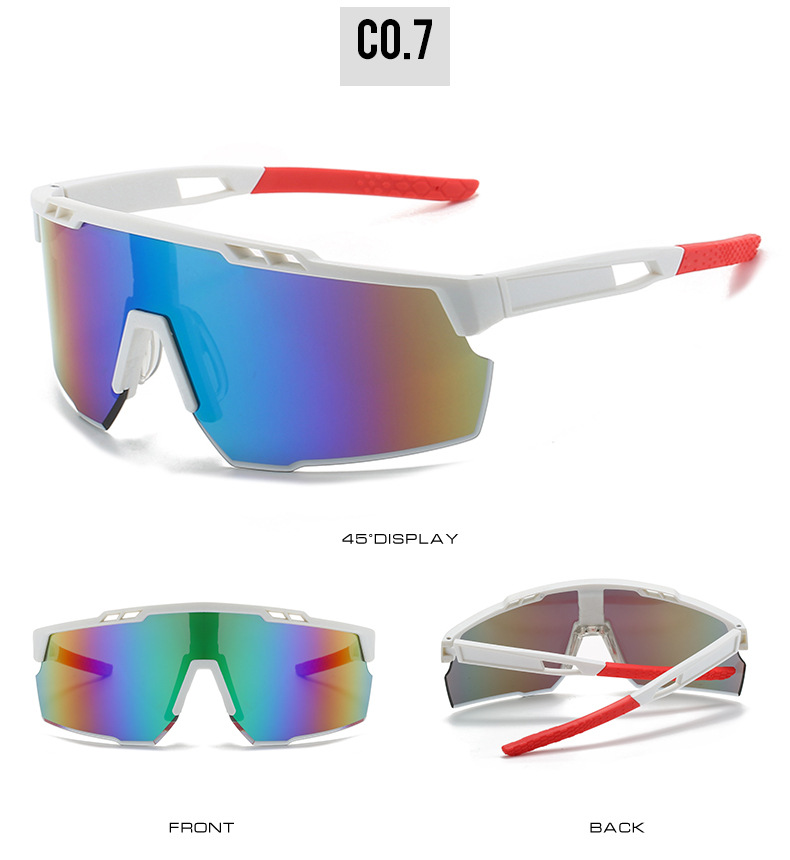Sports Geometric Pc Special-shaped Mirror Full Frame Sports Sunglasses display picture 8