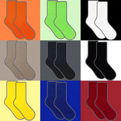 Ins trendy candy color macaron black white gray pure color colorful socks for men and women 100% cotton sports medium crew socks