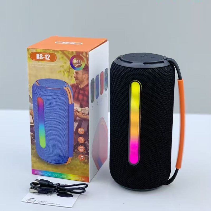 BS12蓝牙音箱高音质大功率户外便携式迷你插卡家用桌面低音炮音响|undefined