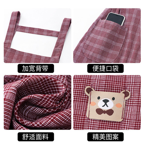 Apron Home Kitchen Pure Cotton Cute Princess Style for Home and Outdoors, Cooking in Summer for Women 2025 Dining Special Use