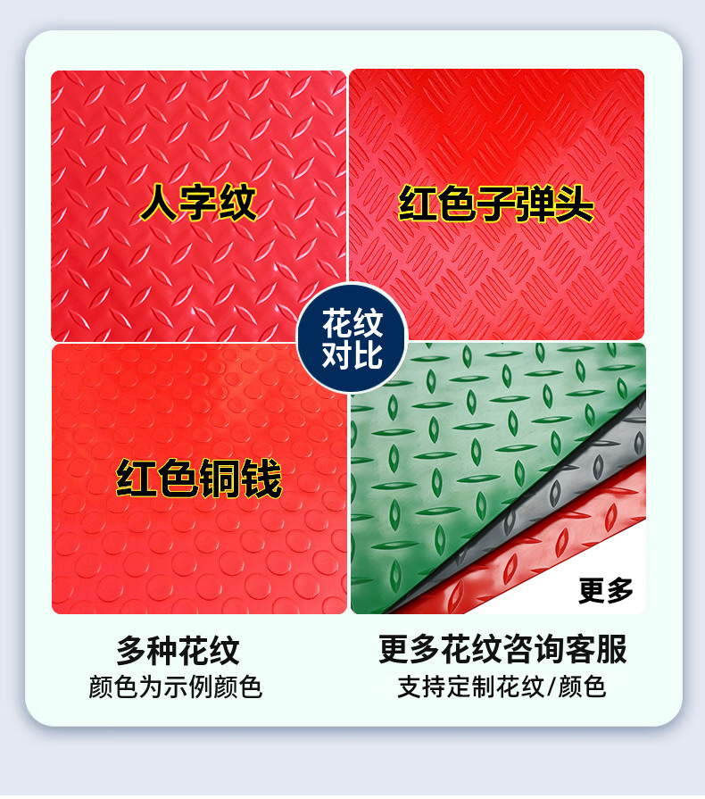Flame-Retardant Pvc Flooring, Corridor Patterned Rubber Mat, Plastic Herringbone Full-Floor Anti-Slip Wear-Resistant Floor Mat, Waterproof Car Mat