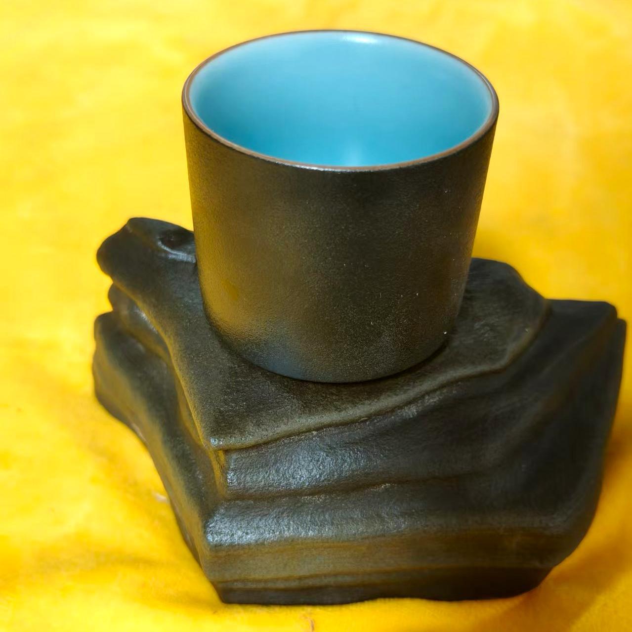 戈壁泥石台台天然茶台摆件茶态造景盆景造景石