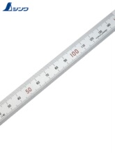 日本亲和SHINWA企鹅牌不锈钢直尺加厚钢板尺高精度15/30/100cm2米