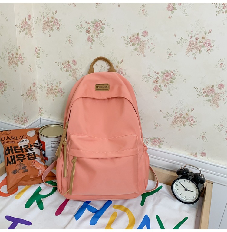 ランドセル女性日韓系2023アップグレード新純色中学高校学生ランドセルシンプル大容量リュックサック