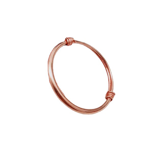 Copper glossy brass ethnic bracelet