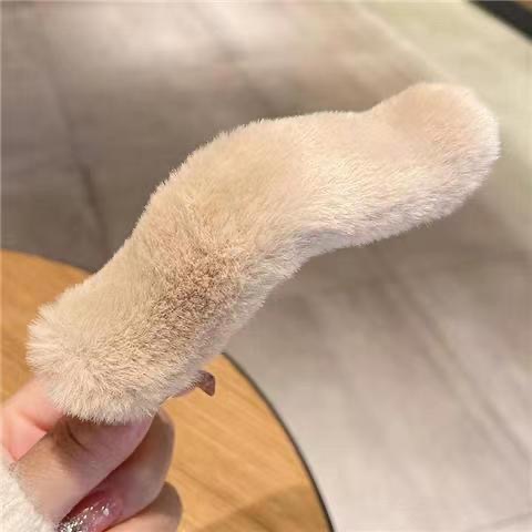 플러시 덕빌 클립 라이트 브라운-13cm