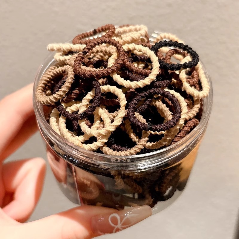 Ligas de cabello elásticas para niñas, colores de caramelo, suaves y resistentes, accesorios infantiles