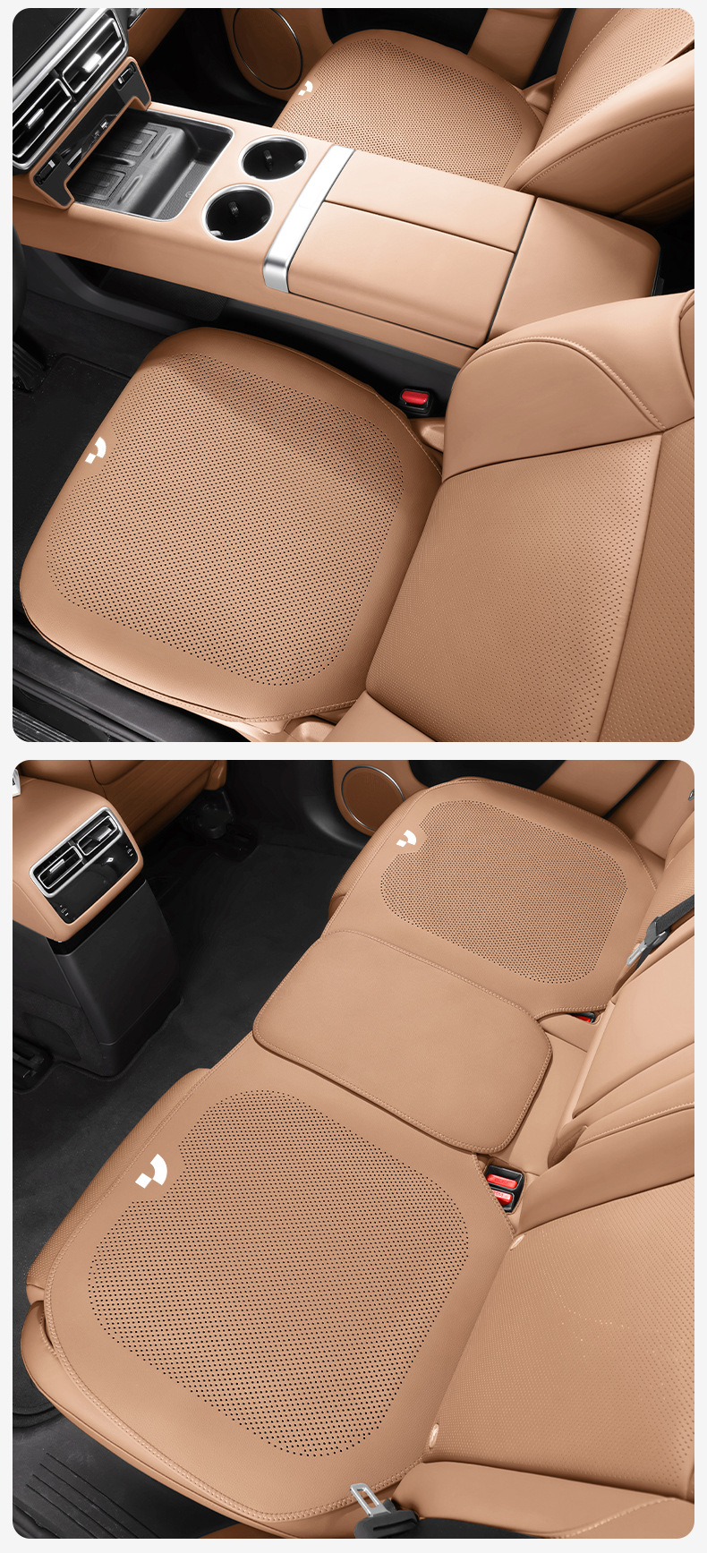 Suitable for Jiyue 01/07 Thin Breathable Seat Cushion, Universal Seat Cover for All Seasons, Car Interior Accessories