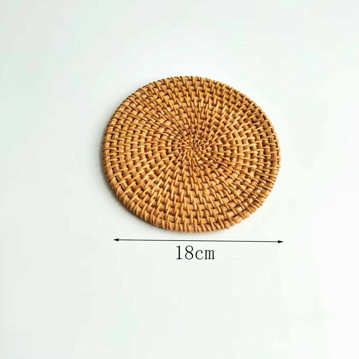 Cojín de ratán Cojín de ratán Cojín de aislamiento térmico Cojín de té de ratán de otoño tejido Cojín de olla de paja Cojín de aislamiento térmico tejido de ratán de restaurante