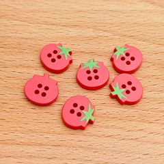 新しいミニトマト4目ボタン子供シャツ服プラスチックボタンアクセサリー装飾工芸DIY手作り材料