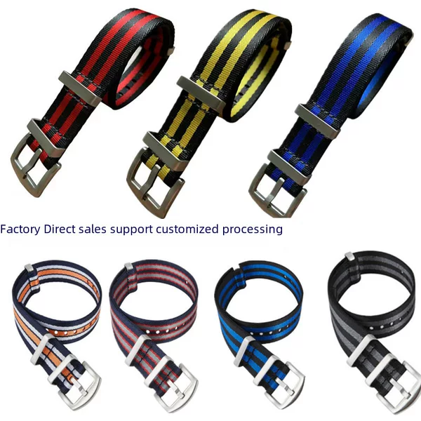 Canvas Nylon Woven Strap High End NATO One Over Nylon Strap 18/20/22/24