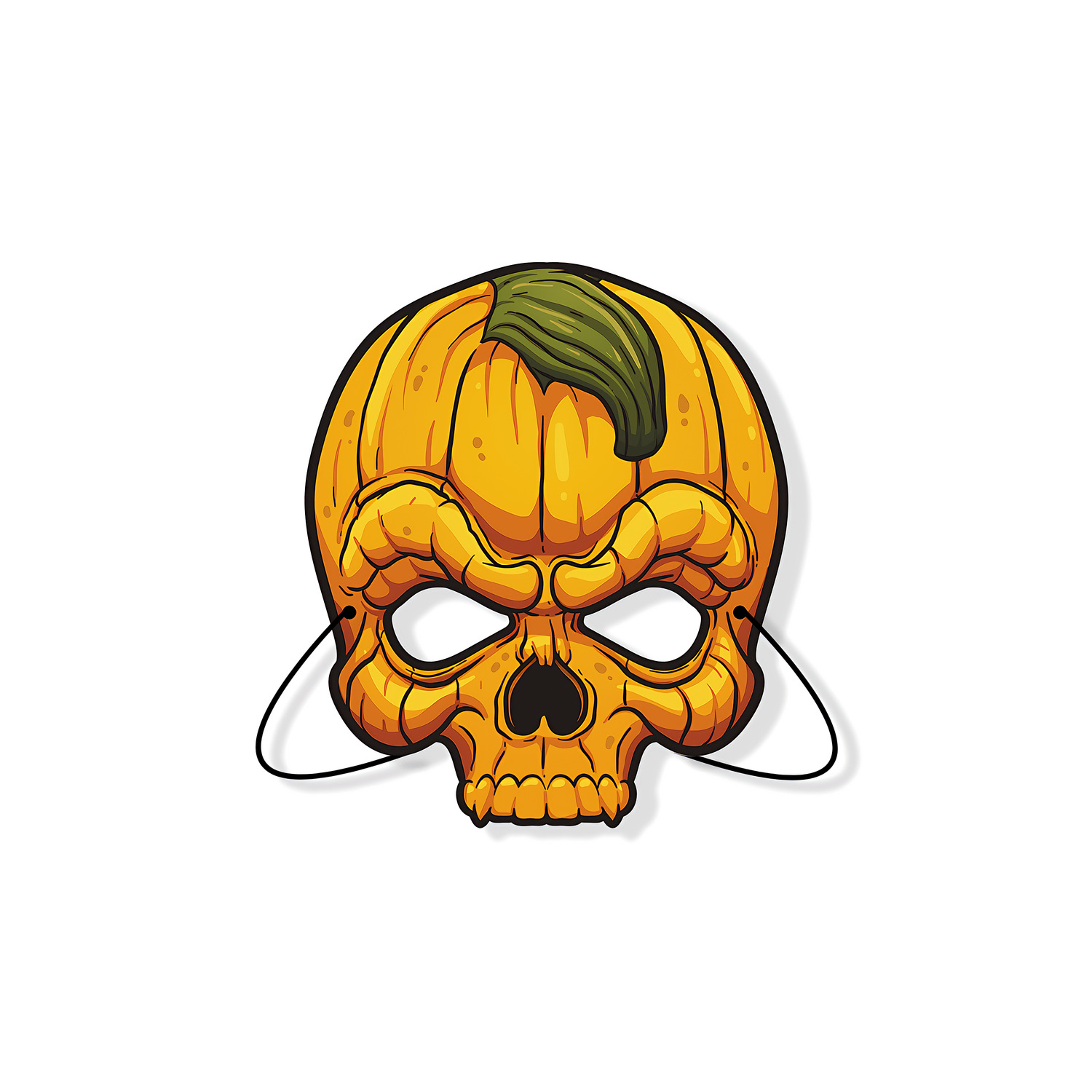 Halloween blanco máscara de cartón kindergarten hecho a mano DIY material creativo dibujos animados niños mascarada apoyos