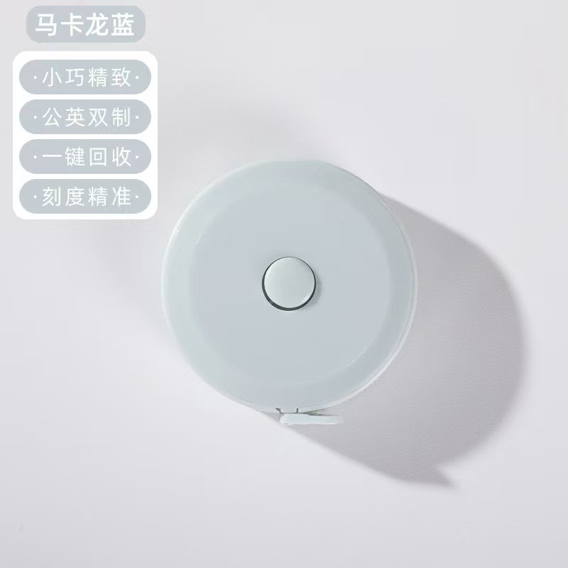 Cinta métrica retráctil portátil – Mini regla de plástico flexible, estilo europeo, multiusos