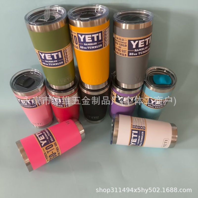304不锈钢真空保温杯大容量雪人杯 20ozYETI汽车杯便携保冷冰霸杯|undefined