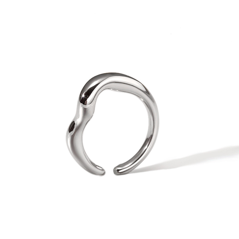 12g Weight PVD Coated Gold Plating Process Real Gold Plated Plating Material Open Rings Classification One Size Ring Size 1 Piece Quantity Holiday, Daily Occasion 304 Stainless Steel Material Geometric Pattern Women's Gender Retro Style Wholesale Jewelry Retro Geometric 304 Stainless Steel 18K Gold Plated Open Rings 5