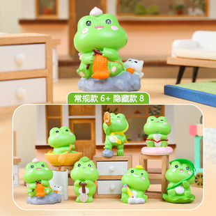新品六一礼物创意爆款蛙有趣历险记盲盒桌面装饰摆件潮玩周边批发-阿里巴巴