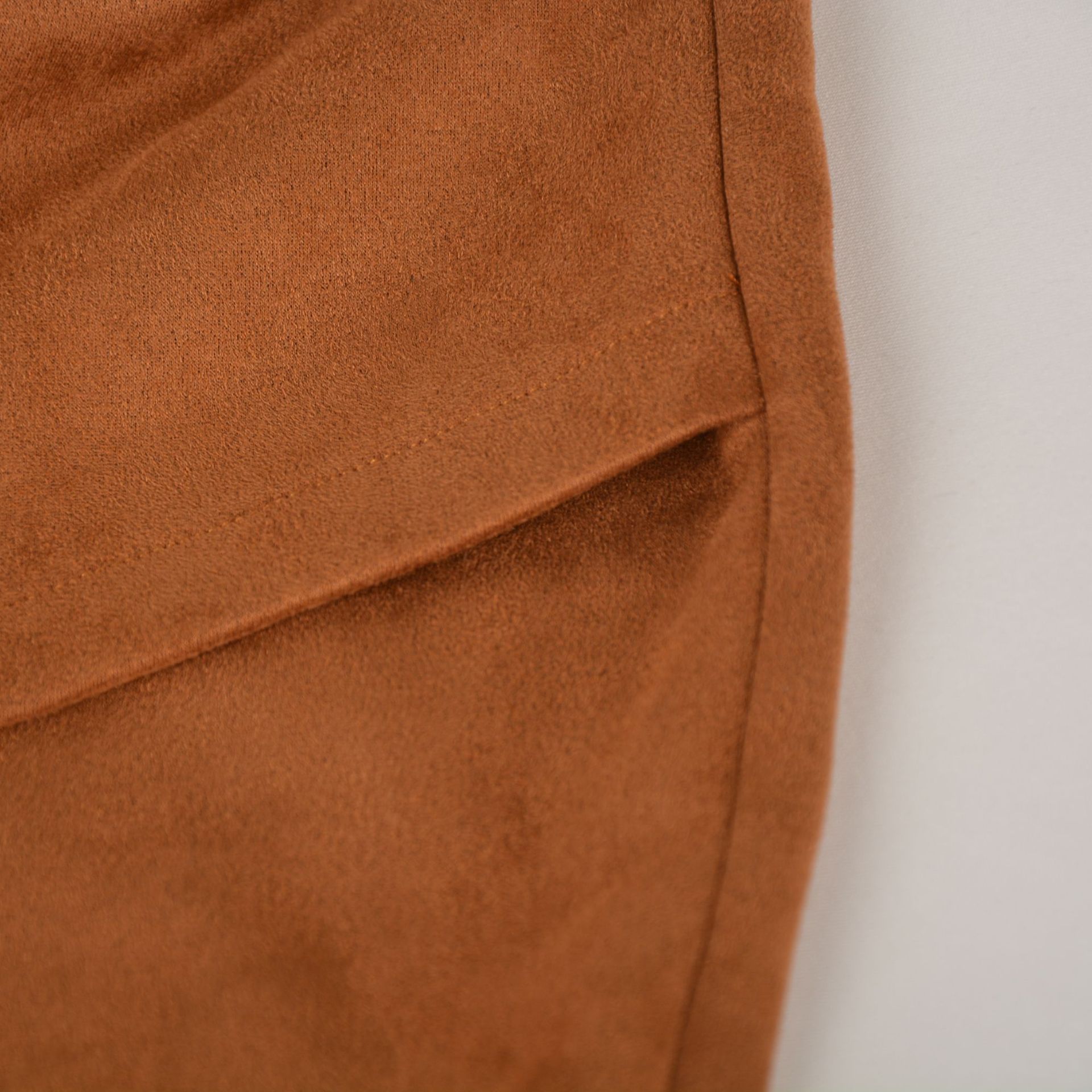 Suede Solid Skirt Autumn Winter Heap Pleated Cross Irregular Zipper Skirt Women Clothing in Skirts