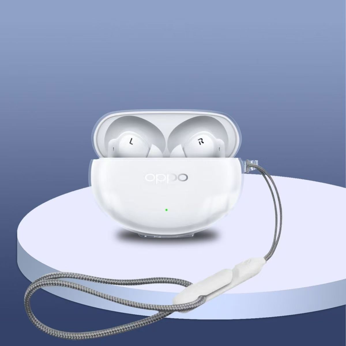 Funda para auriculares OPPOAIR4PRO funda protectora para auriculares transparente Tpu auriculares simples a prueba de caídas todo incluido