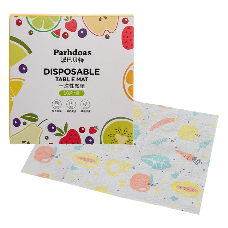 Doraemon children's disposable placemat wipe-free disposable dining table mat individually packaged 10 pieces 6488 pieces