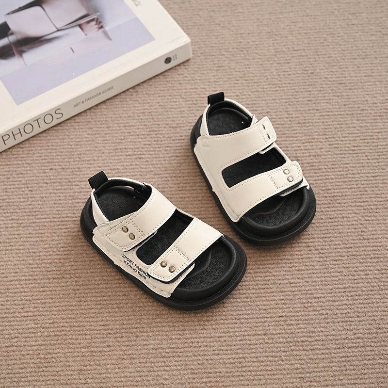 New Summer Children's Sandals For Boys Medium And Large Children Soft Soled Beach Shoes Fashionable And Versatile Sports Sandals For Students_voghion.com