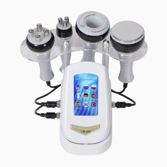 Instrumento adelgazante 4 en 1 transfronterizo de 40K cuidadosamente seleccionado, instrumento de masaje y reducción de grasa para moldear el cuerpo, instrumento de belleza de presión negativa para el rostro
