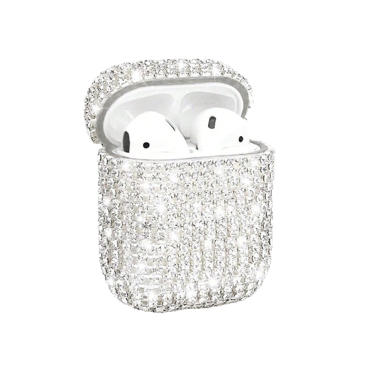 Защитный чехол с кристаллами для наушников Apple AirPods, Samsung Galaxy Buds, Huawei