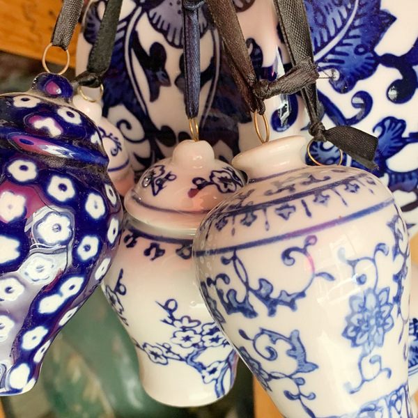 Blue and white accessory