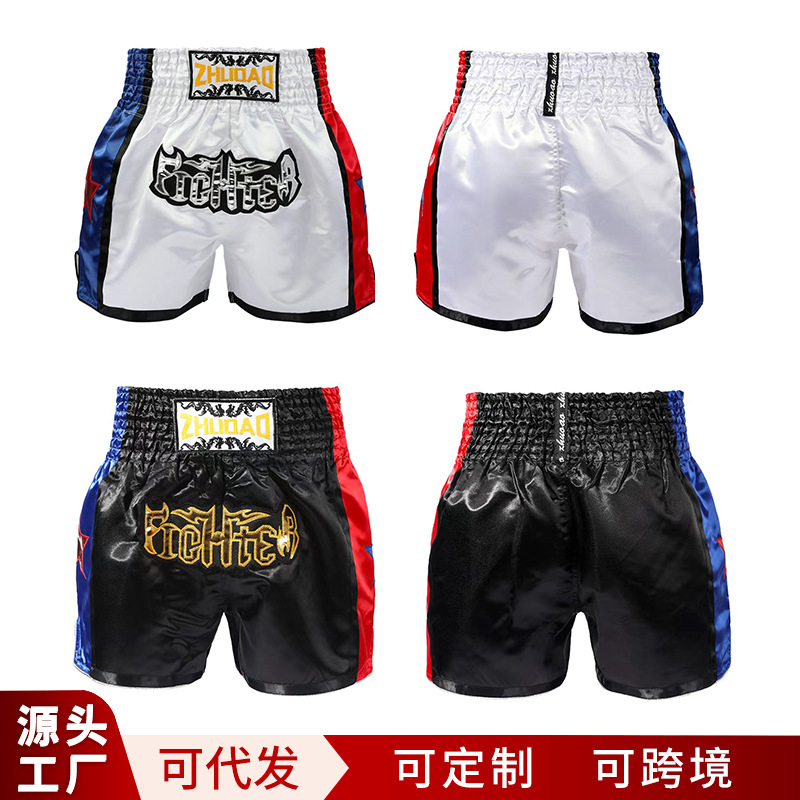 Cross-border wholesale of children's Muay Thai shorts, free fighting training suits, boxing apparel sets, and boxing pants