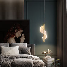 卧室床頭吊燈極簡現代簡約輕奢客廳床頭小吊燈導光板亞克力2021年