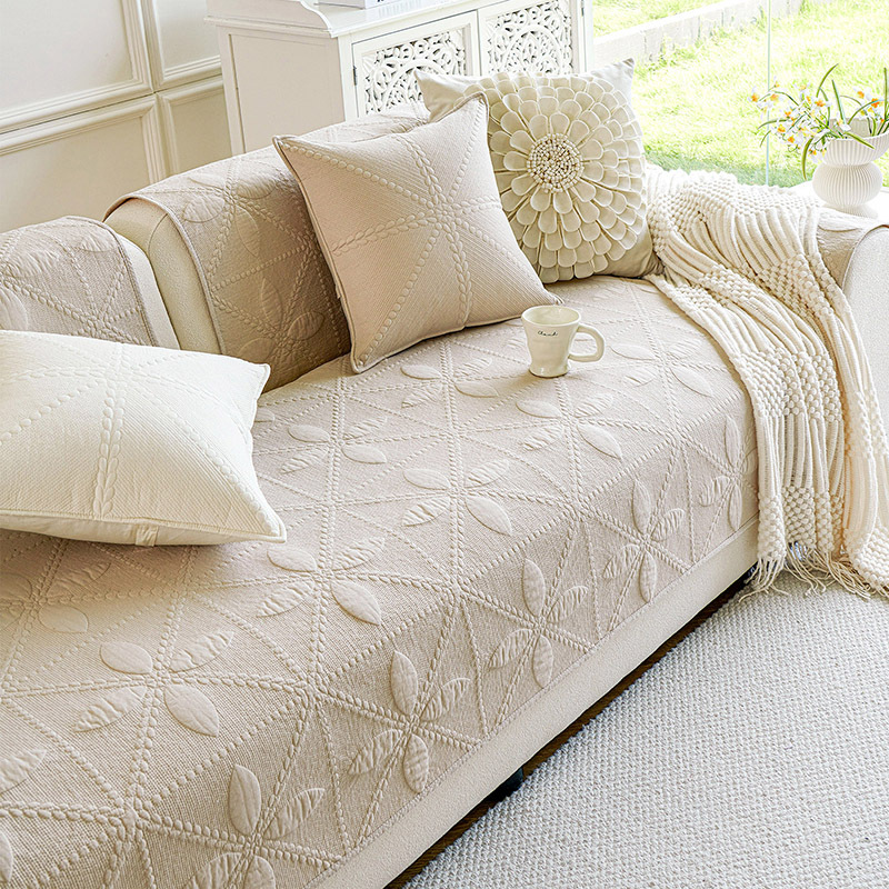 Sofa Cushion Cotton Cushion Four Seasons Universal Simple Sofa Cover Cotton Sofa Cover Cloth Towel 2024 Autumn and Winter New