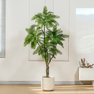 新款油柑树仿真绿植物造景观大型蓝花楹落地摆件室内装饰假树盆栽