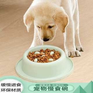 狗碗慢食碗舔食盆猫咪食碗防噎塑料缓食盘猫碗喂食碗宠物用品厂家